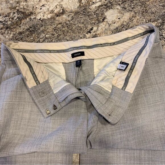 Express Gray Editor Pants size 2 - Picture 4 of 11